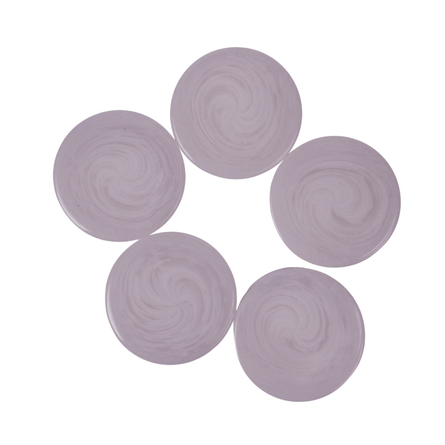 1.2" White Swirl Checker Set (15)