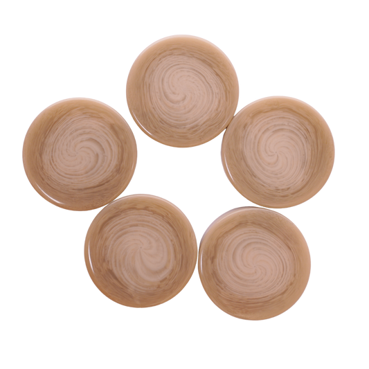 1.75" Cream Swirl Checker Set (15)