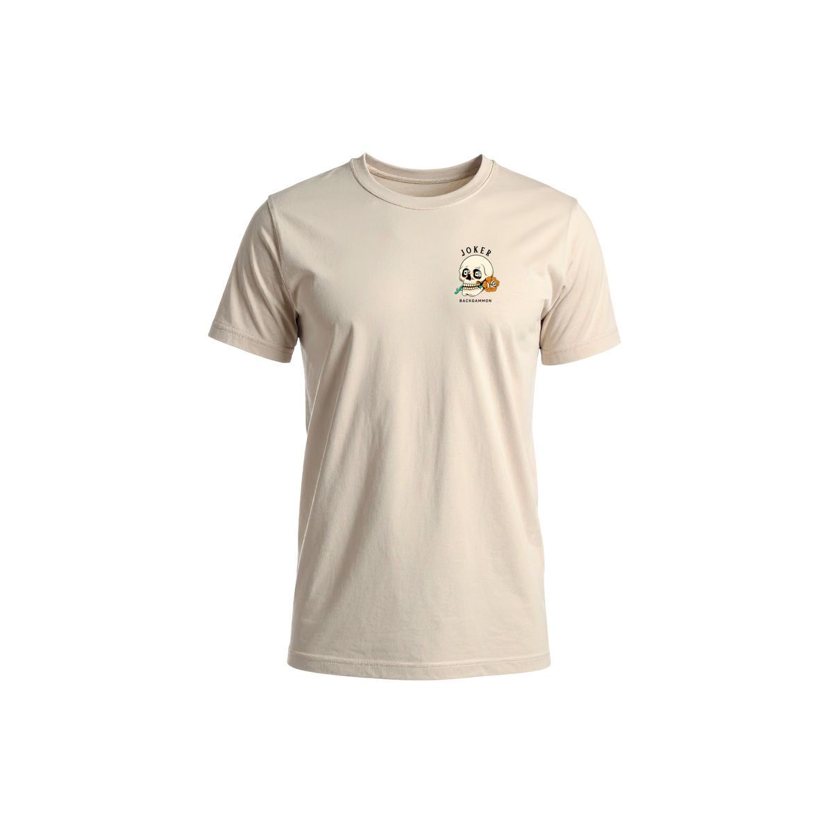 Joker Backgammon "JB" Short-sleeve T-shirt (Tan)