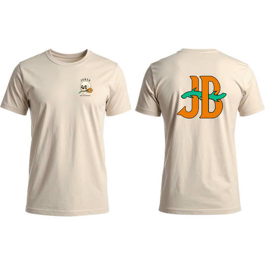Joker Backgammon "JB" Short-sleeve T-shirt (Tan)