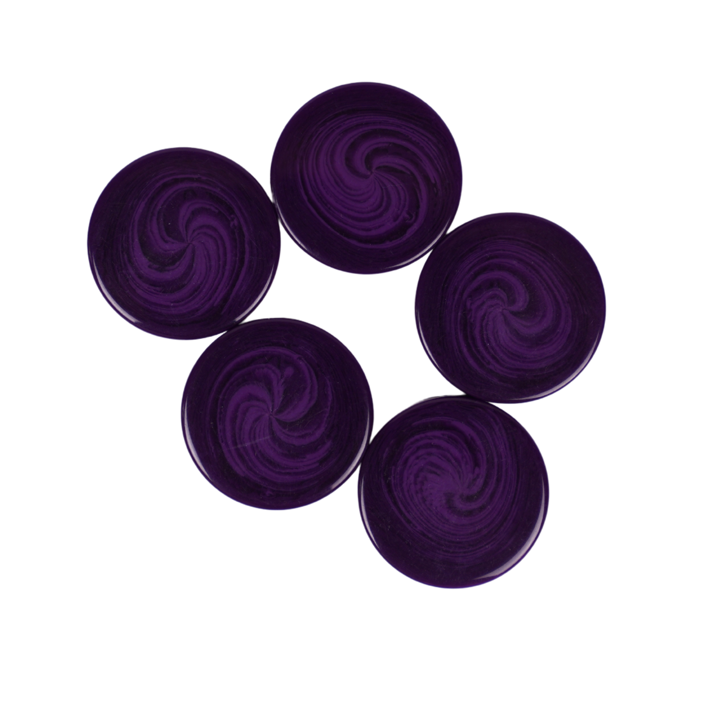 1.2" Dark Purple Swirl Checker Set (15)