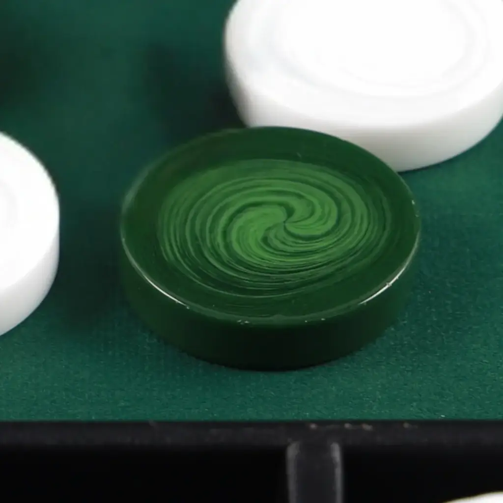 Forest Green Swirl Checkers 23"