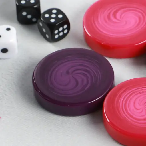 Dark Purple Swirl Checkers 23"