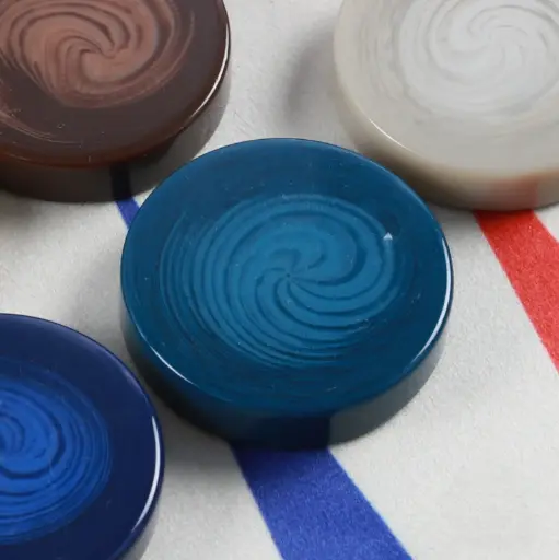 Teal Swirl Checkers 23"