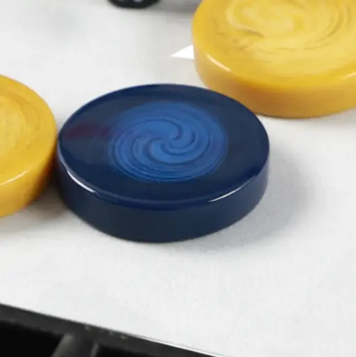 Dark Blue Swirl Checkers 23"